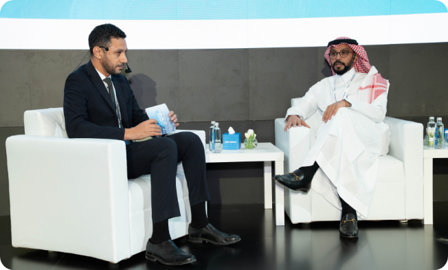Ali Al Qarni in a fireside chat on redefining citizen experience across Saudi Arabia’s public sector.
